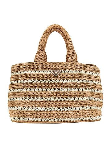 Prada Prada BN2888 Canapa Handbag, Raffia, Women's PRADA (view 1)