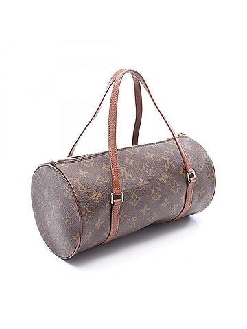 Louis Vuitton Louis Vuitton Papillon 26 Monogram (older model) handbag, coated canvas and leather, women's, brown, M51366 (view 2)