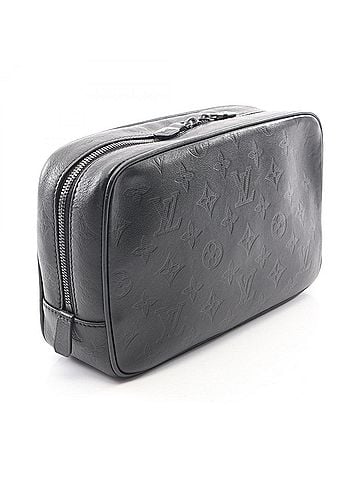 Louis Vuitton Louis Vuitton LOUIS VUITTON Trouse Toilette GM Second Bag Clutch Handbag Leather Monogram Shadow Men's Black M68589 (view 2)