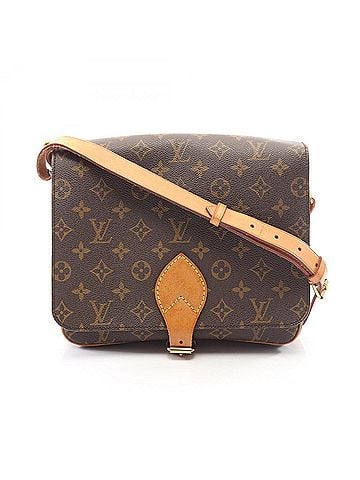Louis Vuitton Louis Vuitton LOUIS VUITTON Cartouchiere GM Shoulder Bag Handbag Coated Canvas Leather Monogram Women's Brown M51252 (view 1)