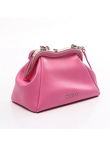Bvlgari Bulgari BVLGARI Serpentine Handbag Pouch Shoulder Bag Leather Women's Pink (view 2)