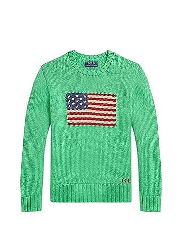 Polo by Ralph Lauren Iconic Flag Sweater Pullover Sweater (view 1)