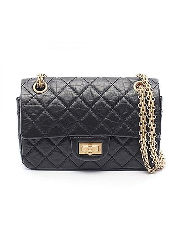 Chanel Chanel 2.55 Shoulder Bag Handbag Leather Women's Black AS0874 (view 1)
