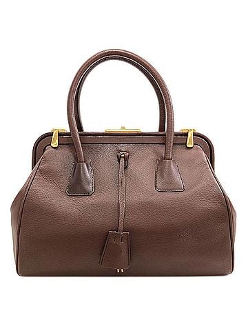 Prada Prada B11246 Doctor's Bag Handbag Calfskin Women's PRADA (view 1)