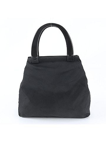 Prada Prada Tessuto Nylon Plastic Handle Handbag Tote Bag Black Women's (view 1)