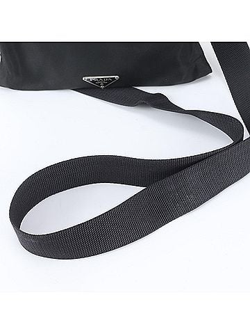 Prada Prada Tessuto Nylon Triangle Logo Shoulder Bag Messenger Black Men's (view 2)