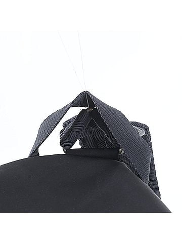Prada Prada Tessuto Nylon Triangle Logo Leather Backpack Handbag Black Women's (view 2)