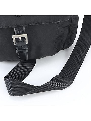 Prada Prada Tessuto Nylon Triangle Logo Leather Shoulder Bag Messenger for Men (view 2)