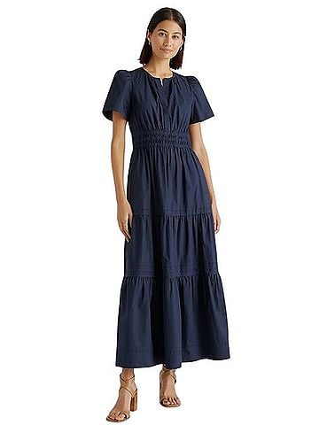 Quince 100% Organic Cotton Tiered Maxi Dress Casual Dress (view 1)