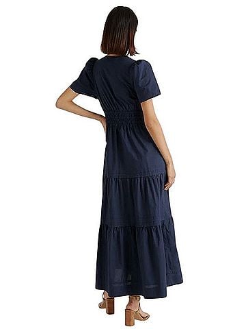 Quince 100% Organic Cotton Tiered Maxi Dress Casual Dress (view 2)