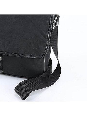 Prada Prada Tessuto Nylon V166 Shoulder Bag Messenger Bag, Black, with Guarantee Card, for Men (view 2)