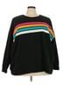 Torrid Stripes Black Pink Pullover Sweater Size 5X - photo 1