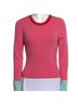 Alice + Olivia 100% Wool Color Block Pink Pullover Sweater Size M - photo 1