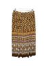 Alfred Dunner 100% Polyester Floral Brown Casual Skirt Size 12 - photo 1