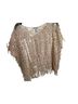 Ultra Pink Ivory Short Sleeve Blouse Size L - photo 1