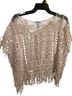 Ultra Pink Ivory Short Sleeve Blouse Size L - photo 2