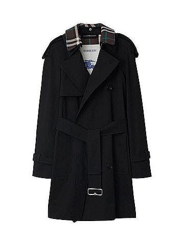 Burberry Detachable Collar Gabardine Trench Coat (view 1)