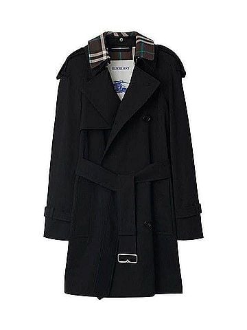 Burberry Detachable Collar Gabardine Trench Coat (view 2)