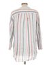 L.L.Bean 100% Linen Stripes Blue L.L.Bean Long Sleeve Blouse Size L - photo 2