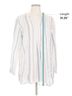 L.L.Bean 100% Linen Stripes Blue L.L.Bean Long Sleeve Blouse Size L - photo 5