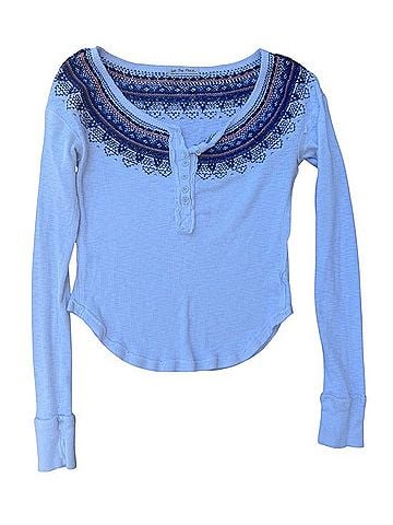 Free People Fair Isle Embroidered Henley Henley (view 1)