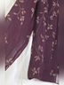 Adrianna Papell 100% Silk Floral Purple Gold Jacket Size 12 - photo 4