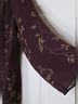 Adrianna Papell 100% Silk Floral Purple Gold Jacket Size 12 - photo 5