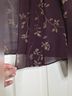 Adrianna Papell 100% Silk Floral Purple Gold Jacket Size 12 - photo 8