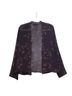 Adrianna Papell 100% Silk Floral Purple Gold Jacket Size 12 - photo 2