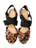 Predictions Animal Print Leopard Print Black Brown Wedges Size 7 1/2 - photo 2