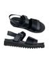 Jambu Solid Black Sandals Size 7 1/2 - photo 1
