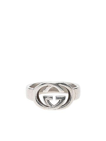 Gucci Gucci Interlocking G Ring, Size #19, SV925 Silver, Women's GUCCI (view 1)