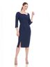 Kay Unger Solid Blue Cocktail Dress Size 0 - photo 5