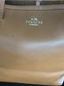 Coach 100% Leather Tan Gold Tote One size - photo 5