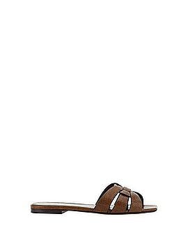 Saint Laurent Tribute Flat Mule Lizard Embossed (view 1)