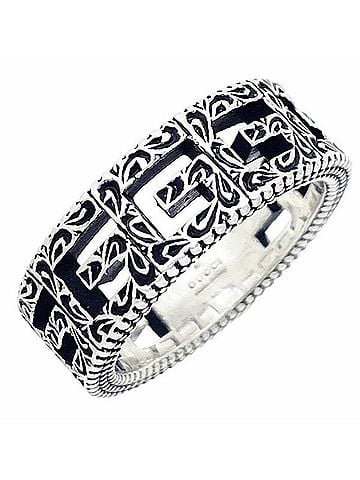 Gucci Gucci G-Cube Ring, Ag925 Sterling Silver (approx. US), 576993, Square G, G Mark (view 1)