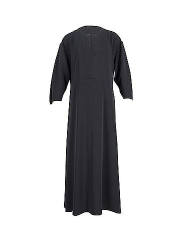 Totême Toteme Quarter-Sleeve Maxi Dress in Black Polyester (view 1)