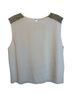Alice + Olivia Solid Ivory Sleeveless Blouse Size L - photo 1