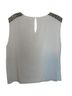 Alice + Olivia Solid Ivory Sleeveless Blouse Size L - photo 2