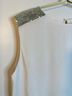 Alice + Olivia Solid Ivory Sleeveless Blouse Size L - photo 4