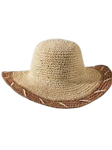 Anthropologie Whipstitch Raffia Sun Hat Hat (view 2)