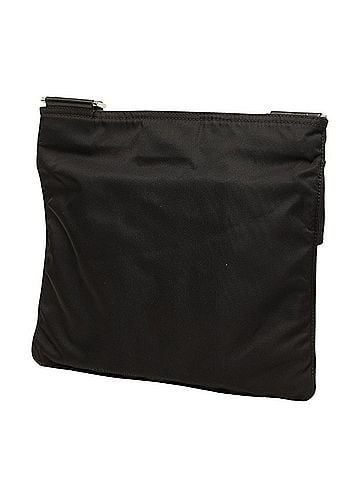 Prada Prada Triangle Logo Plate Crossbody Shoulder Bag BT0420 Black Nylon Leather Women's PRADA (view 2)