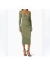 Jonathan Simkhai Multi Color Green Cocktail Dress Size M - photo 3