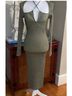 Jonathan Simkhai Multi Color Green Cocktail Dress Size M - photo 5