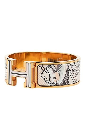 Hermès Hermes Clic Clac H PM Pegasus Bracelet Bangle Gold Multicolor Plated Women's HERMES (view 2)
