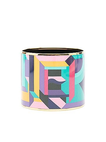Hermès Hermes Enamel Cloisonné Bracelet Bangle Gold Multicolor Plated Women's HERMES (view 1)
