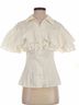 Alexis 100% Cotton White Ivory Blouse Size XS - photo 3