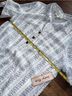 Indigo Rose Stripes Floral White Blue Casual Dress Size S - photo 5