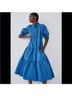 Zara 100% Polyester Blue Casual Dress Size L - photo 3