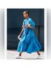 Zara 100% Polyester Blue Casual Dress Size L - photo 5